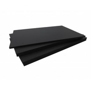panneau fibre composite noir en trois épaisseurs