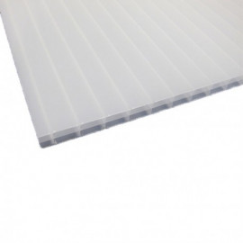Plaque polycarbonate alvéolaire 16mm - MCCOVER - L: 2 m - l: 98 cm -  Opaline - Cdiscount Bricolage